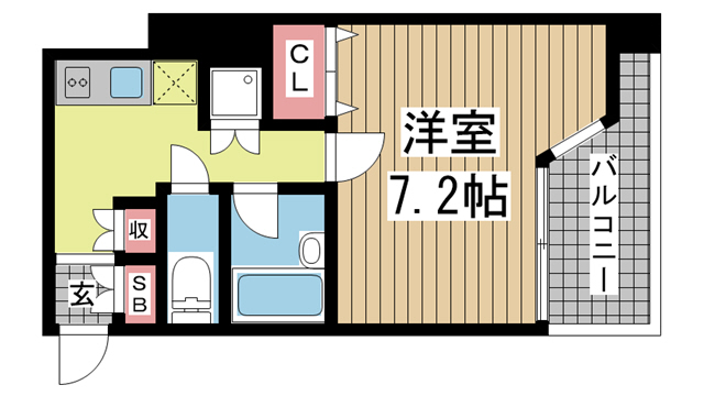 神戸市須磨区千守町(JR山陽本線須磨)のマンション賃貸物件 間取画像