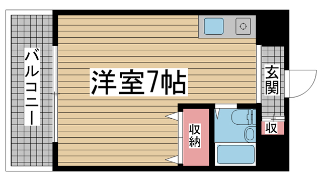神戸市灘区岩屋北町(JR東海道本線(近畿)灘)のマンション賃貸物件 間取画像