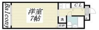 神戸市灘区浜田町(JR東海道本線(近畿)六甲道)のマンション賃貸物件 間取画像