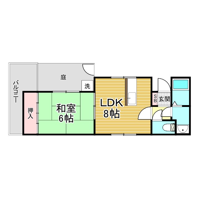 神戸市中央区山本通(神戸市営地下鉄線県庁前)のアパート賃貸物件 間取画像