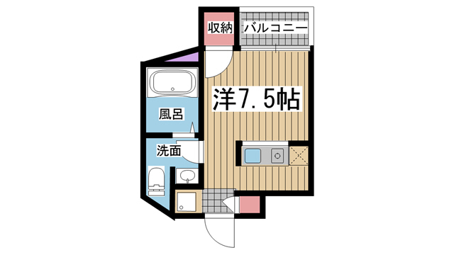 神戸市灘区六甲台町(阪急神戸線六甲)のマンション賃貸物件 間取画像