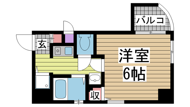 神戸市中央区下山手通(JR東海道本線(近畿)元町)のマンション賃貸物件 間取画像