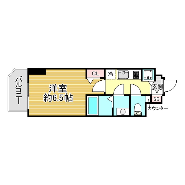 神戸市長田区大塚町(神戸市営地下鉄線長田)のマンション賃貸物件 間取画像