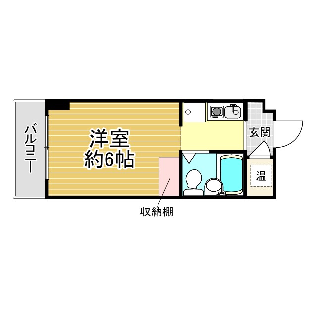 神戸市中央区北長狭通(JR東海道本線(近畿)元町)のマンション賃貸物件 間取画像