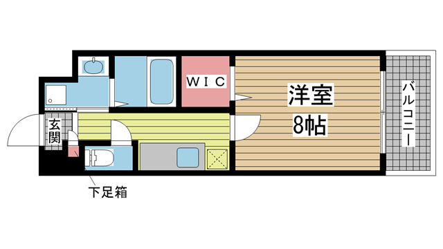 神戸市須磨区車(神戸市営地下鉄線妙法寺)のマンション賃貸物件 間取画像