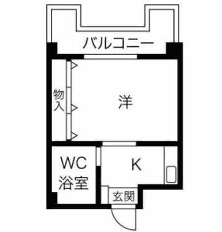 神戸市兵庫区水木通(神戸高速線大開)のマンション賃貸物件 間取画像