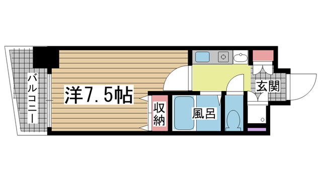 神戸市中央区元町通(神戸市営地下鉄海岸線みなと元町)のマンション賃貸物件 間取画像