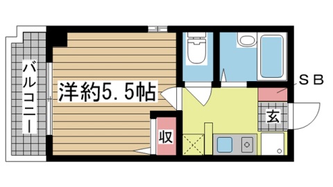 神戸市東灘区御影本町(阪神本線御影)のマンション賃貸物件 間取画像