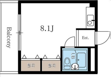 神戸市灘区永手町(JR東海道本線(近畿)六甲道)のマンション賃貸物件 間取画像