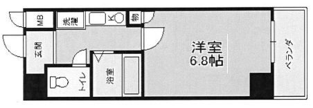 神戸市中央区国香通(阪急神戸線春日野道)のマンション賃貸物件 間取画像