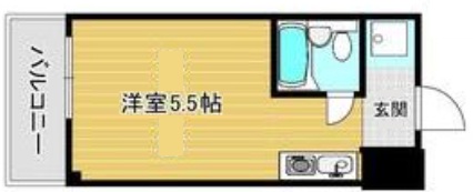 神戸市東灘区岡本(JR東海道本線(近畿)摂津本山)のマンション賃貸物件 間取画像