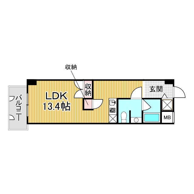 神戸市東灘区深江本町(阪神本線深江)のマンション賃貸物件 間取画像