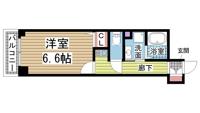 神戸市中央区元町通(JR東海道本線(近畿)神戸)のマンション賃貸物件 間取画像