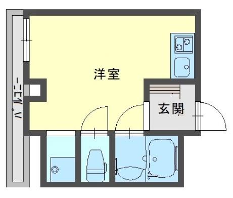 神戸市中央区下山手通(JR東海道本線(近畿)元町)のマンション賃貸物件 間取画像