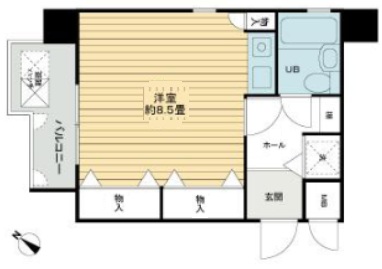 神戸市中央区中町通(JR東海道本線(近畿)神戸)のマンション賃貸物件 間取画像