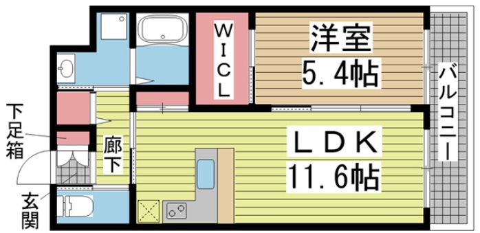 神戸市中央区日暮通(阪急神戸線春日野道)のマンション賃貸物件 間取画像