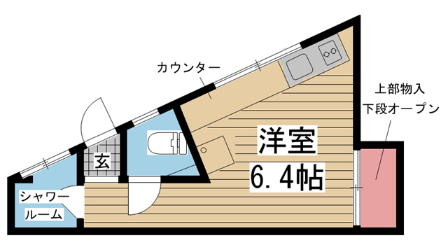 神戸市灘区篠原北町(阪急神戸線六甲)のマンション賃貸物件 間取画像