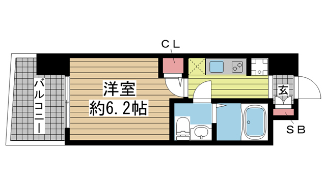 神戸市中央区日暮通(阪急神戸線春日野道)のマンション賃貸物件 間取画像