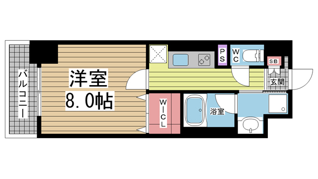 神戸市東灘区御影塚町(阪神本線新在家)のマンション賃貸物件 間取画像