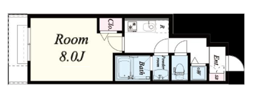 神戸市長田区房王寺町(神戸電鉄有馬線長田)のアパート賃貸物件 間取画像