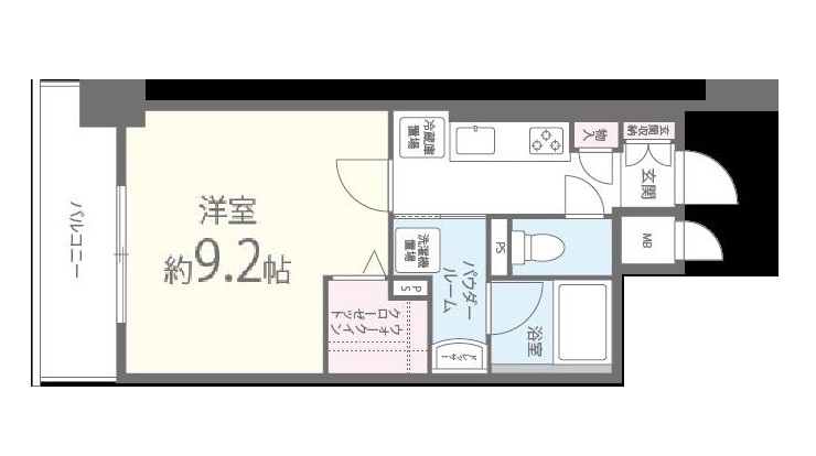 神戸市中央区磯辺通(JR東海道本線(近畿)三ノ宮)のマンション賃貸物件 間取画像