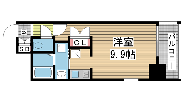 神戸市中央区生田町(JR東海道本線(近畿)三ノ宮)のマンション賃貸物件 間取画像