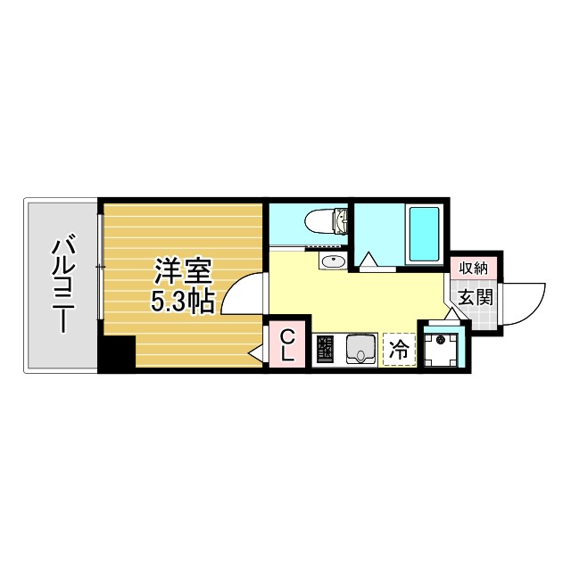 神戸市東灘区御影郡家(JR東海道本線(近畿)住吉)のマンション賃貸物件 間取画像