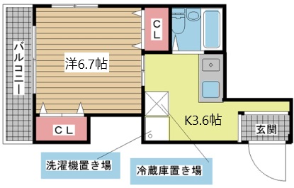 神戸市中央区神若通(阪急神戸線春日野道)のマンション賃貸物件 間取画像