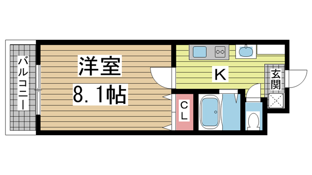 神戸市東灘区深江本町(阪神本線深江)のマンション賃貸物件 間取画像