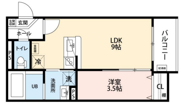 神戸市長田区蓮宮通(山陽電鉄線西代)のアパート賃貸物件 間取画像