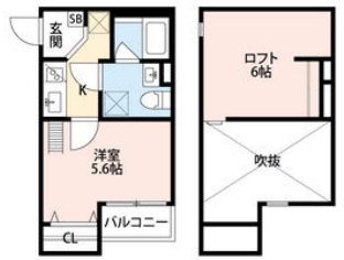 神戸市長田区苅藻通(JR山陽本線新長田)のアパート賃貸物件 間取画像