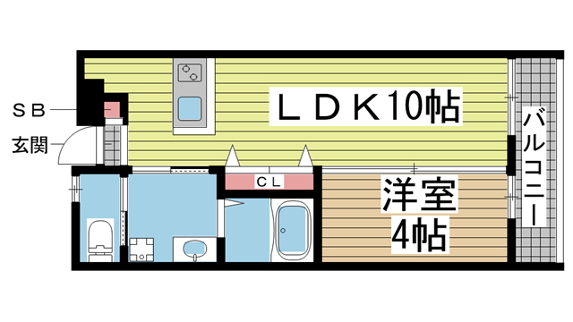神戸市須磨区須磨浦通(JR山陽本線須磨)のアパート賃貸物件 間取画像