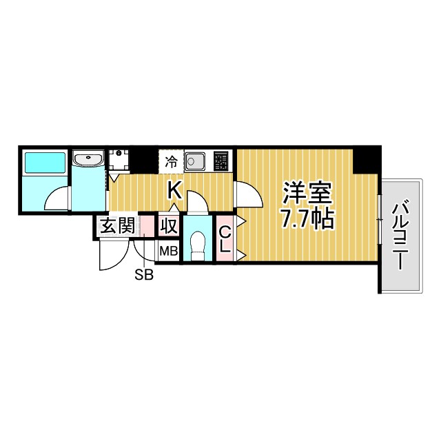 神戸市東灘区深江本町(阪神本線深江)のマンション賃貸物件 間取画像