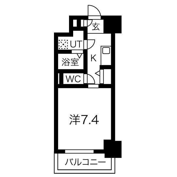 神戸市兵庫区湊町(JR東海道本線(近畿)神戸)のマンション賃貸物件 間取画像