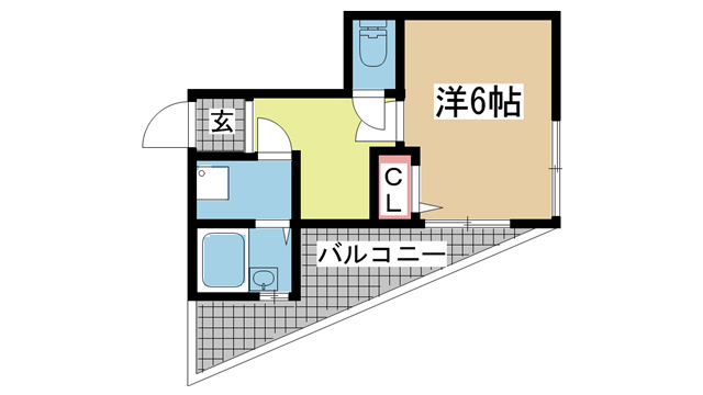 神戸市中央区元町通(JR東海道本線(近畿)神戸)のマンション賃貸物件 間取画像