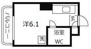 神戸市兵庫区湊町(JR東海道本線(近畿)神戸)のマンション賃貸物件 間取画像