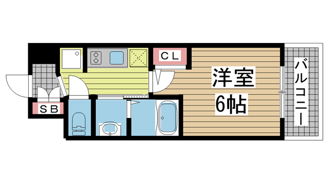 神戸市中央区宮本通(阪急神戸線春日野道)のマンション賃貸物件 間取画像