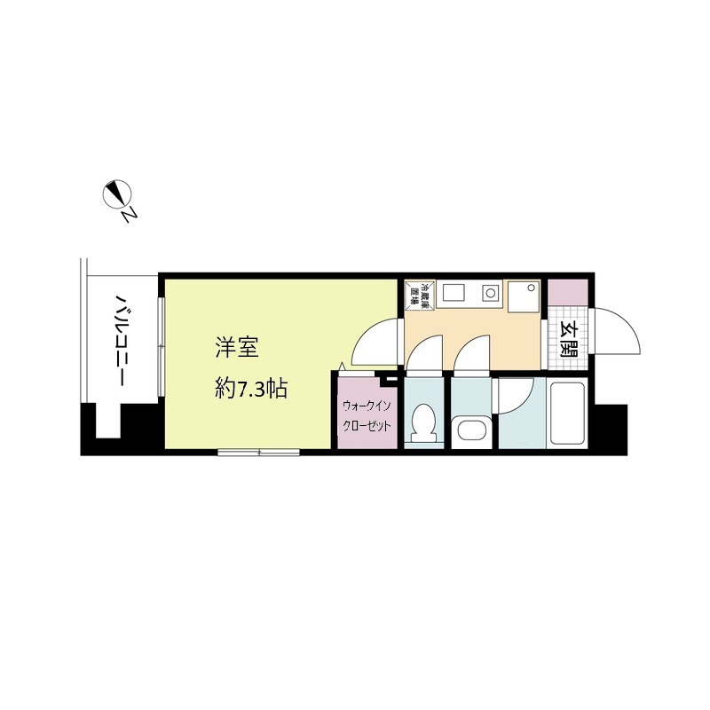 神戸市中央区元町通(JR東海道本線(近畿)神戸)のマンション賃貸物件 間取画像