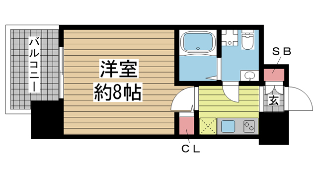 神戸市中央区日暮通(阪急神戸線春日野道)のマンション賃貸物件 間取画像