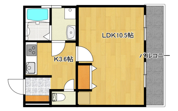 神戸市東灘区御影塚町(JR東海道本線(近畿)六甲道)のマンション賃貸物件 間取画像