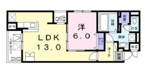 神戸市北区山田町小部(神戸電鉄有馬線北鈴蘭台)のマンション賃貸物件 間取画像