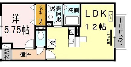 神戸市北区山田町下谷上(神戸電鉄有馬線箕谷)のアパート賃貸物件 間取画像