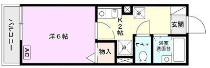 神戸市東灘区本山中町(JR東海道本線(近畿)摂津本山)のアパート賃貸物件 間取画像