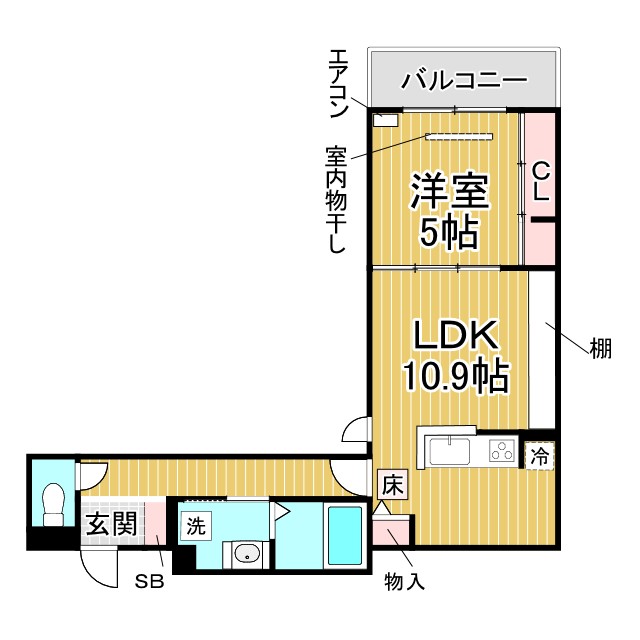 神戸市須磨区大田町(山陽電鉄線板宿)のアパート賃貸物件 間取画像