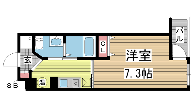 神戸市中央区加納町(JR東海道本線(近畿)三ノ宮)のマンション賃貸物件 間取画像