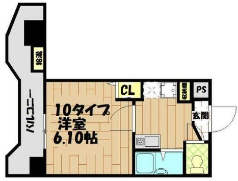 神戸市灘区水道筋(JR東海道本線(近畿)摩耶)のマンション賃貸物件 間取画像