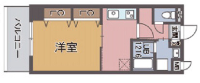 神戸市兵庫区駅南通(JR山陽本線兵庫)のマンション賃貸物件 間取画像