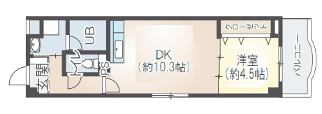 神戸市東灘区本山北町(JR東海道本線(近畿)摂津本山)のマンション賃貸物件 間取画像