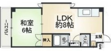 神戸市東灘区深江本町(阪神本線深江)のマンション賃貸物件 間取画像