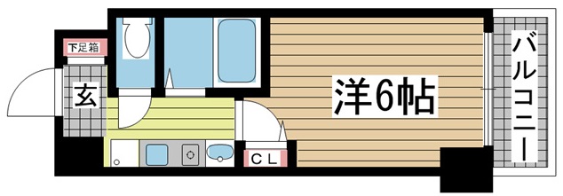 神戸市中央区古湊通(JR東海道本線(近畿)神戸)のマンション賃貸物件 間取画像